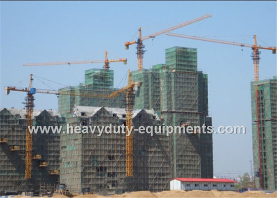 China Guindaste de torre com altura livre 50m e carga máxima 10 T com garantia para a construção fornecedor