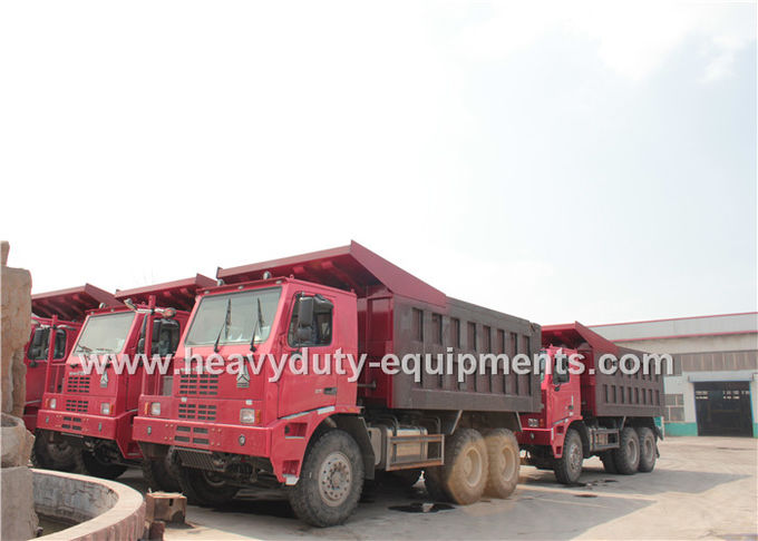 Caminhão basculante 6x4 de 50 toneladas/caminhão basculante do caminhão basculante com o pneumático 14.00R25 para a área de mineração de Congo