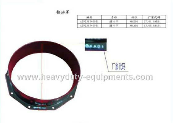 China Número da peça AZ9981340051 do sobressalente da engrenagem de anel HOWO com garantia fornecedor