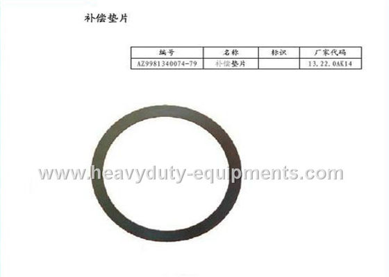 China número da peça AZ9981340074-79 da arruela da peça sobresselente do sinotruk para caminhões do howo fornecedor
