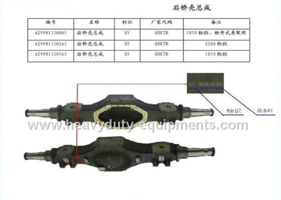 China número da peça AZ9981330066 do escudo do eixo intermediário da peça sobresselente do sinotruk com garantia fornecedor