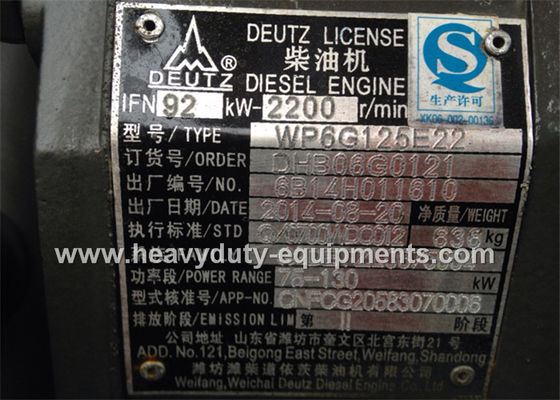 carregador rodado altura de despejo da parte frontal de 2869mm com carga do turbocompressor na técnica de Volvo fornecedor