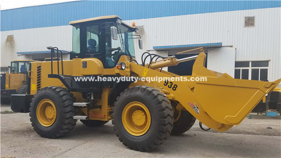 O carregador 3tons da roda de SINOMTP LG938L avaliou a capacidade de carga com o motor de 92kw Deutz