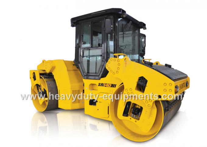 Peso de funcionamento vibratório do rolo de estrada SR14D-3with do cilindro dobro 14ton com Cummins Engine