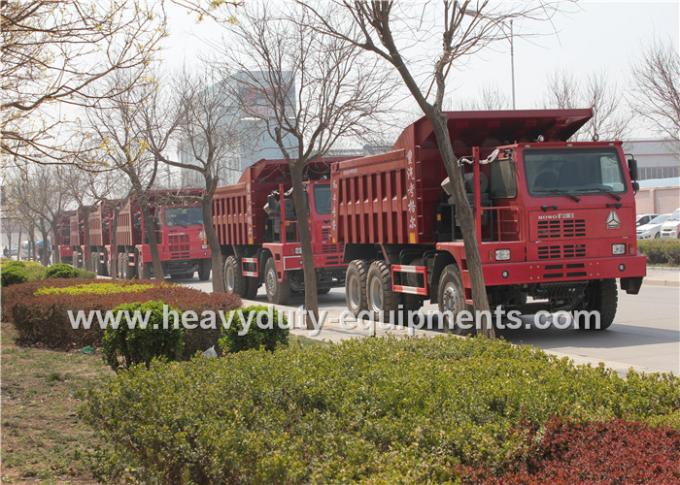 371HP SINOTRUCK HOWO 70 toneladas que minam o camião basculante, camião basculante parabólico do caminhão basculante da mola de lâmina